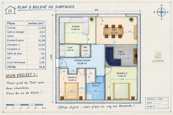 Terrain constructible à la frontière