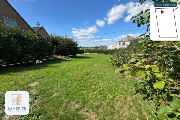 Terrain constructible à la frontière