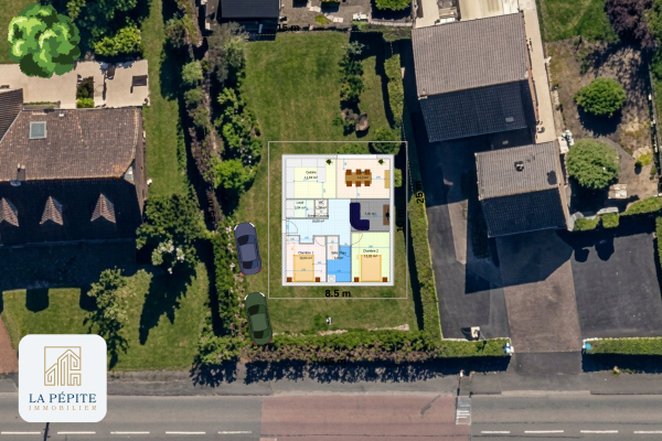 Terrain constructible à la frontière