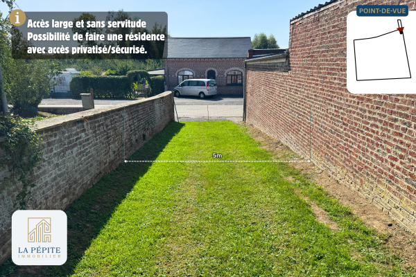 Investissement : terrain constructible à diviser en lots