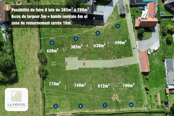 Investissement : terrain constructible à diviser en lots