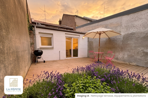 Maison 3 chambres avec jardin de 368 m²
